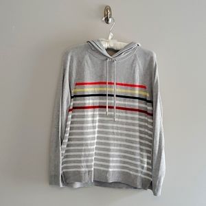 Charter Club Striped Hooded Shirt